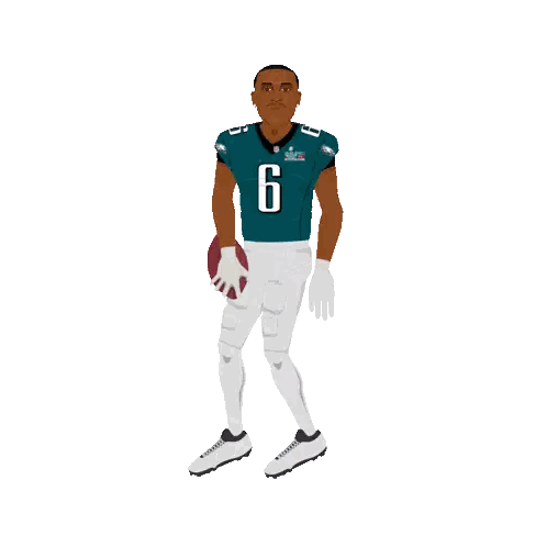 Football Player with Super Bowl Logo