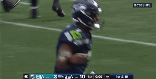 Football Player With Touchdowns Background