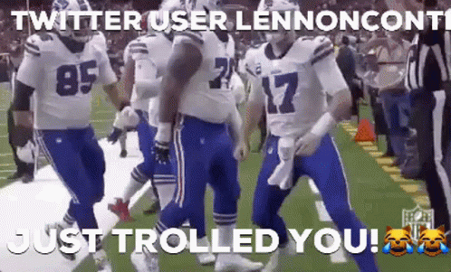 Football Players Dancing Just Trolled You