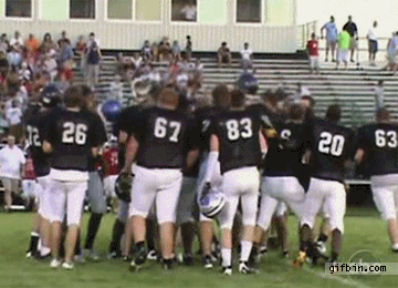 Football Players Huddled Jersey 63