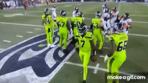 Football Players in Neon Green Uniforms