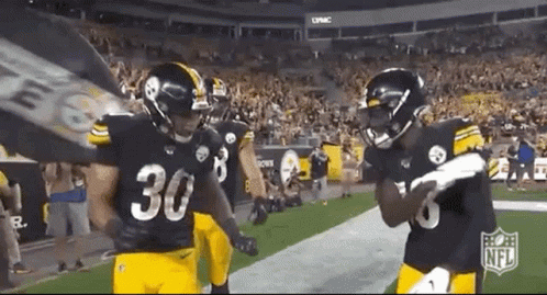 Football Players On Field Number 30 GIF