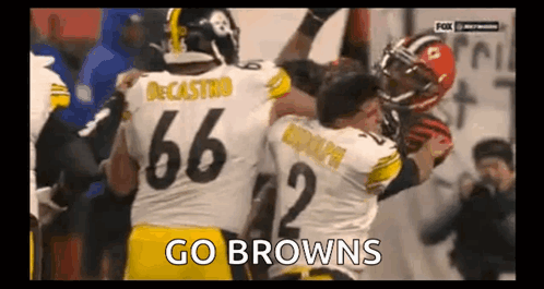 Football Players One Wearing Number 66