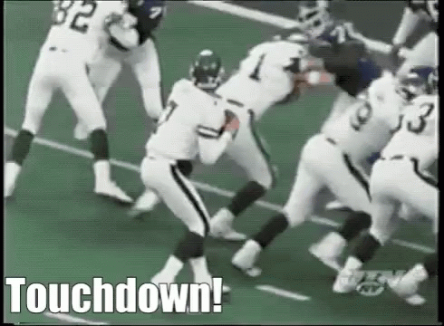 Football Players Playing Touchdown GIF