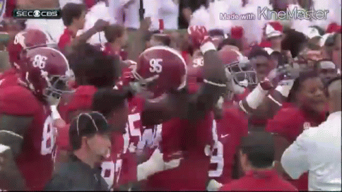 Football Players With Helmets 96 and 95