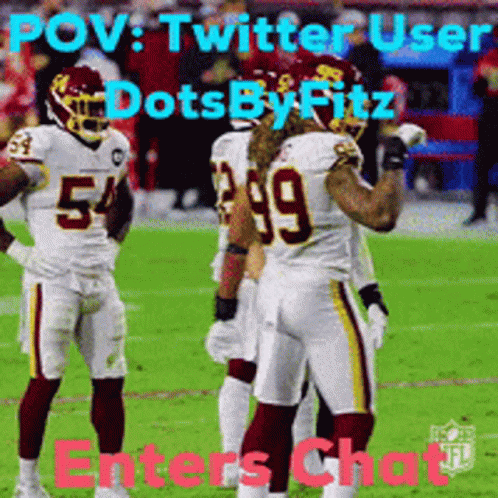 Football Players With Twitter User Dotsbyfitz Enters Chat