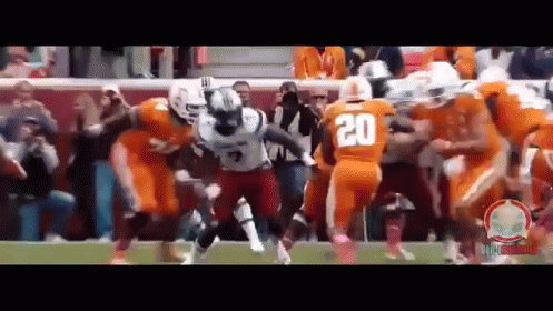 Football Tackle Butt Fumble GIF
