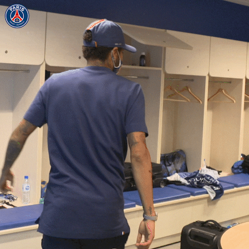 Footballer Neymar Locker Dance GIF