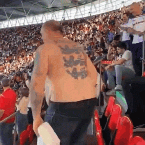 Footballs Coming Home Man Falling Down GIF