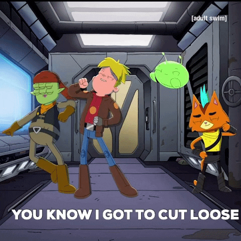 Footloose Dance Moves Final Space GIF