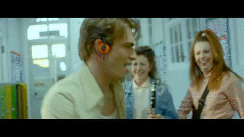Footloose Hallway Flirt Dance GIF