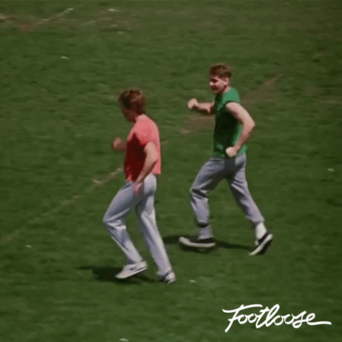 Footloose Kevin Bacon Dancing On Field GIF