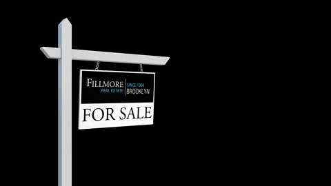 For Sale Sign Swinging GIF