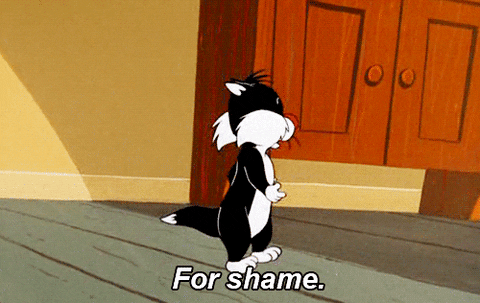 For Shame Sylvester The Cat GIF