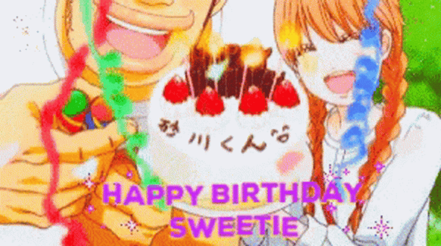For You Sweetie Anime Happy Birthday GIF  GIFDBcom