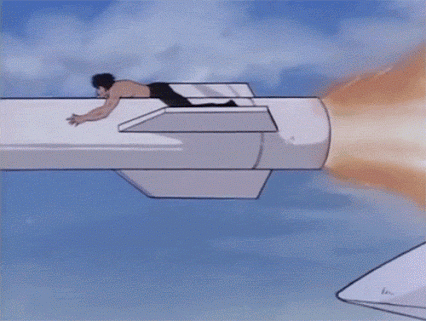 Force Freedom John Rambo Riding Jet Thumbs Up GIF