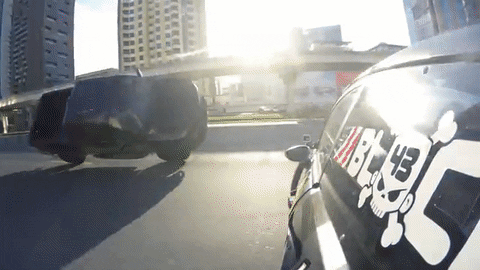 Ford Raptor City Drift Gymkhana Eight GIF