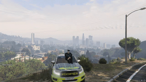 Ford Raptor Police Car GIF