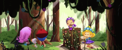 Forest Bubble Gubbies Laughing GIF