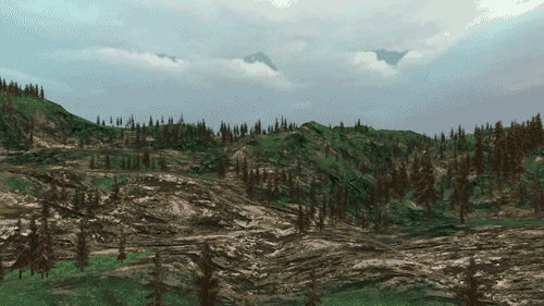 Forest Digital Art Grow GIF