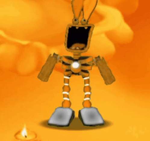 Forest Fire Epic Wubbox With Mouth Wide Open GIF