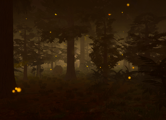 Forest Firefly Embers GIF