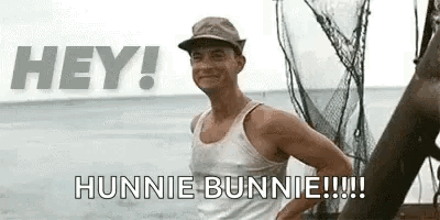 Forest Gump Wave Hunnie Bunnie GIF