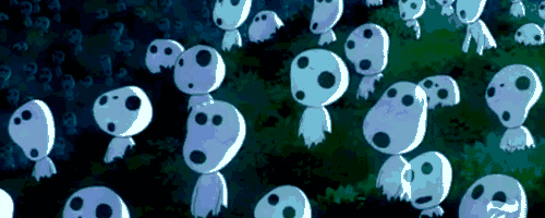 Forest Tree Spirits Princess Mononoke GIF