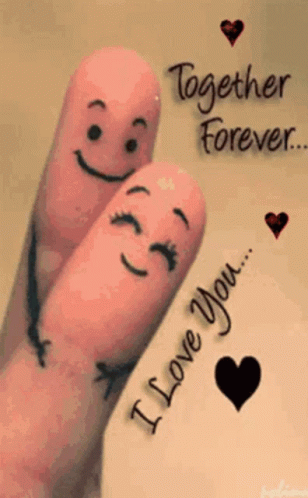Together Forever Fingers Smiling GIF