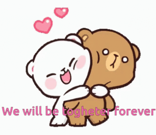 Together Forever Milk And Mocha Hugging GIF