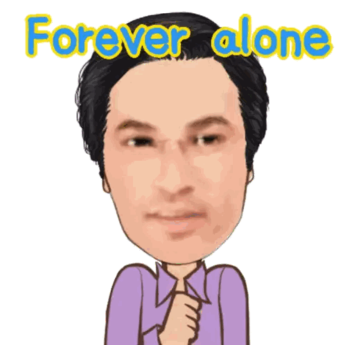 Forever Alone Cartoon Man