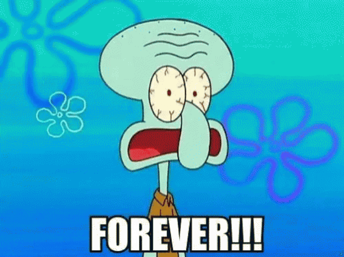 Forever Squidward Image Compilation GIF