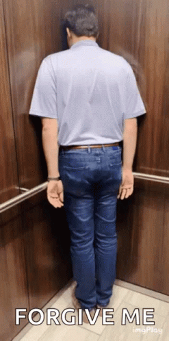 Facing The Wall Forgive Me GIF