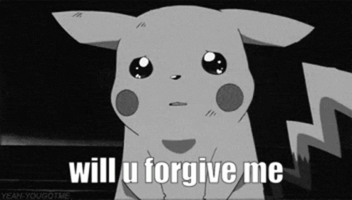 Pikachu Will You Forgive Me GIF