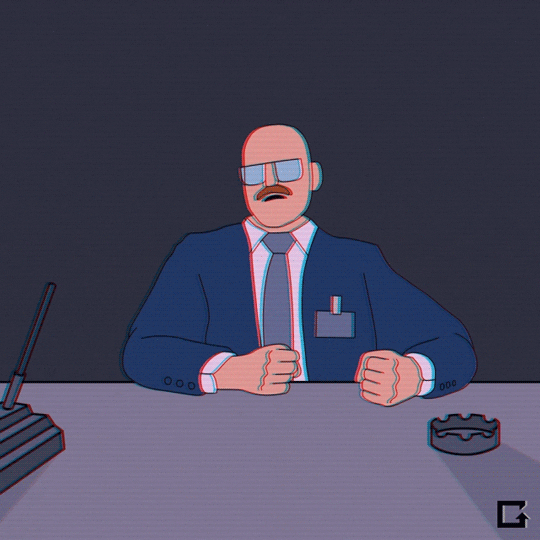 Formal Man Exploding Head GIF