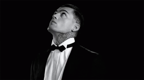 Formal Stephen James Look Up GIF