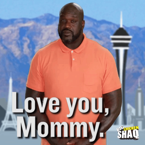 Former Basketball Player Shaq O'neal Love You Mom GIF
