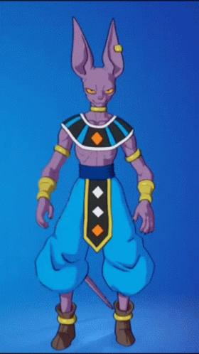 Fornite Dragon Ball Beerus Dancing Macarena GIF