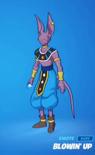 Fornite Dragon Ball Beerus Destruction God Posing Selfie GIF