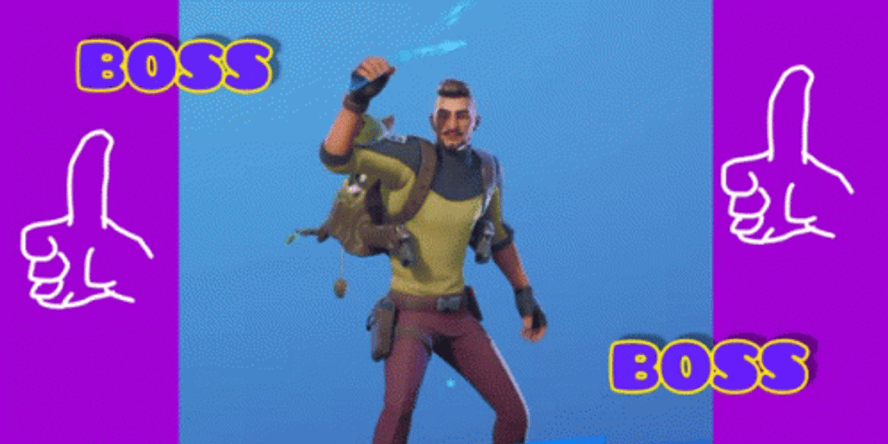 Fornite Hugo Boss GIF
