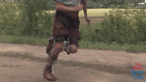 Forrest Gump Before Meeting Lt Dan GIF