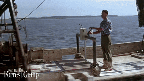 Forrest Gump Cruising With Lt Dan GIF