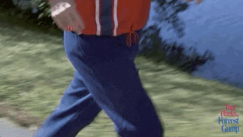 Forrest Gump Having A Good Run Lt Dan GIF