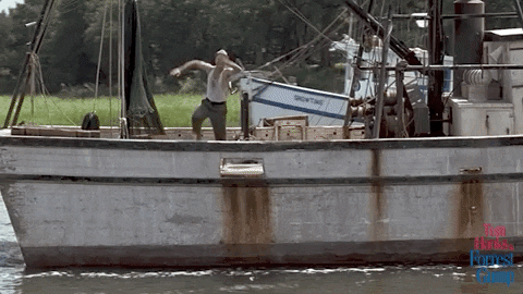 Forrest Gump Jumped On Water With Lt Dan GIF