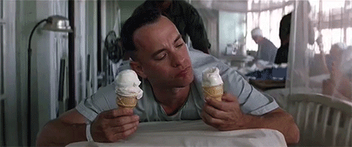 Forrest Gump Licking Ice Cream GIF