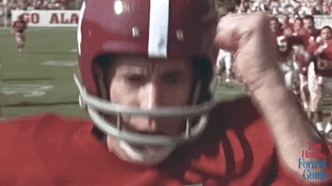 Forrest Gump Running As Football Player GIF