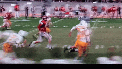 Forrest Gump Running Out Of Football Field GIF