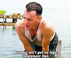 Forrest Gump Talking To Lt Dan GIF