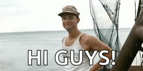 Forrest Gump Waving Hi Guys GIF