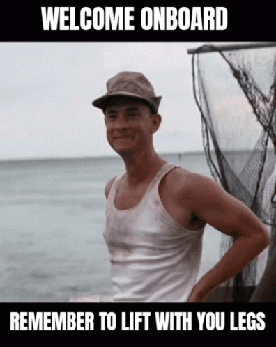 Forrest Gump Waving Welcome Onboard GIF